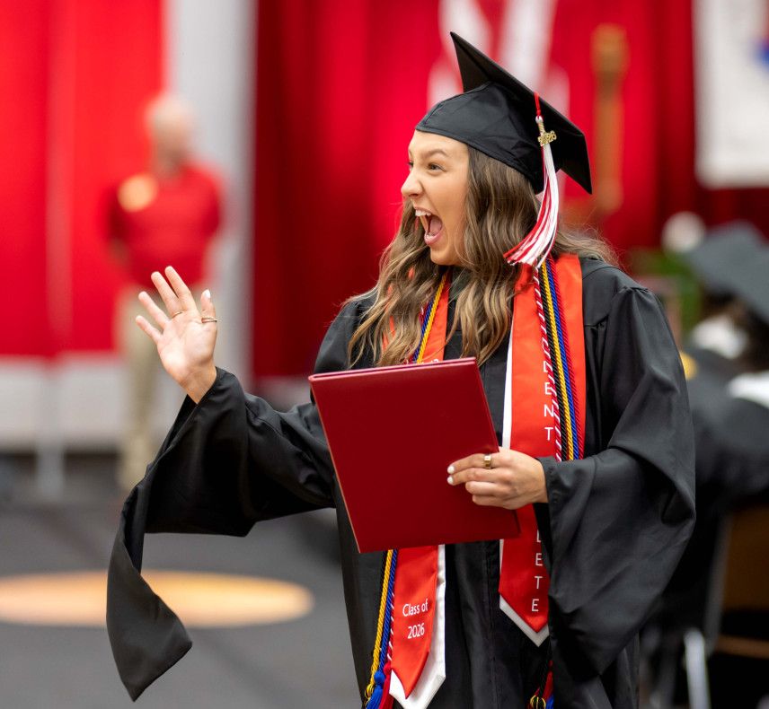 Graduate excited to get diploma
