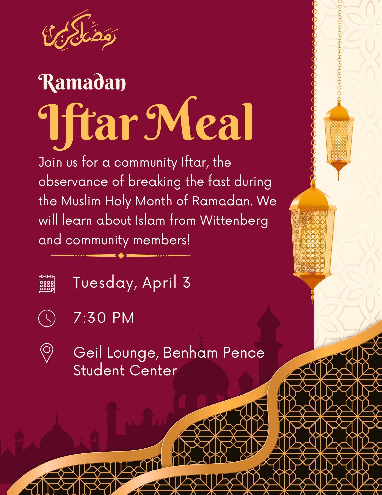 Iftar Meal Flyer