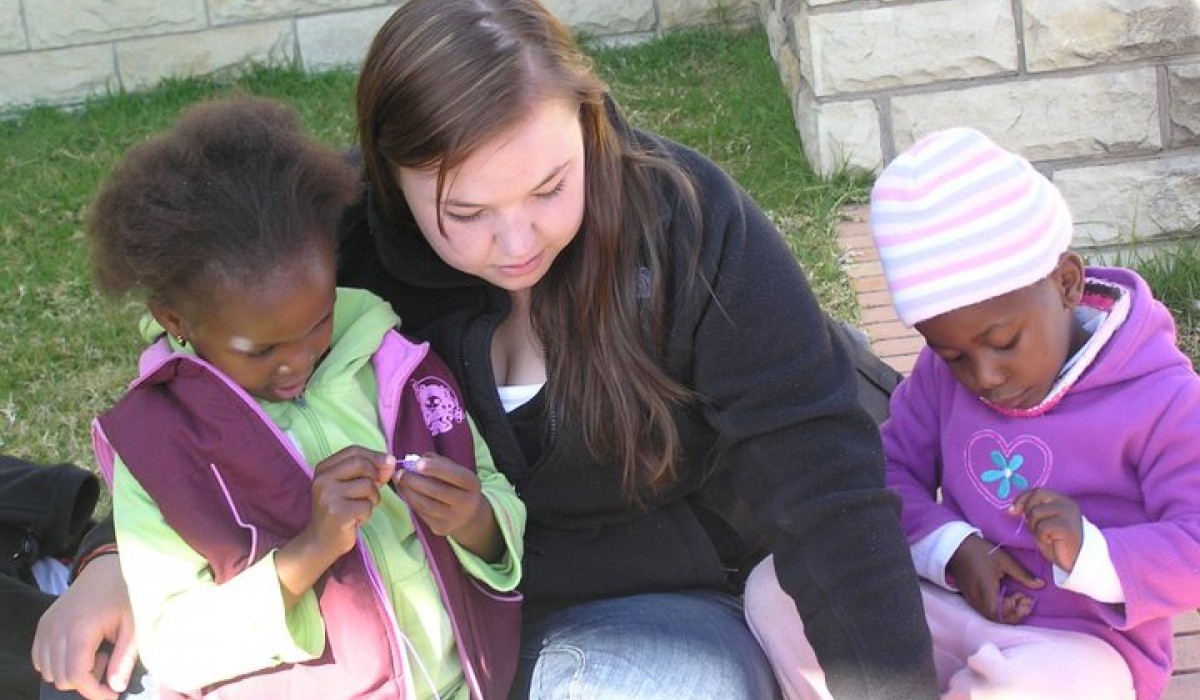 Wittenberg Student with Lesotho Orphans