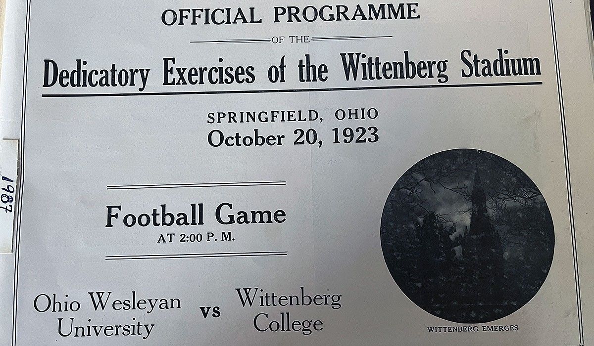 1923 Game Program Page