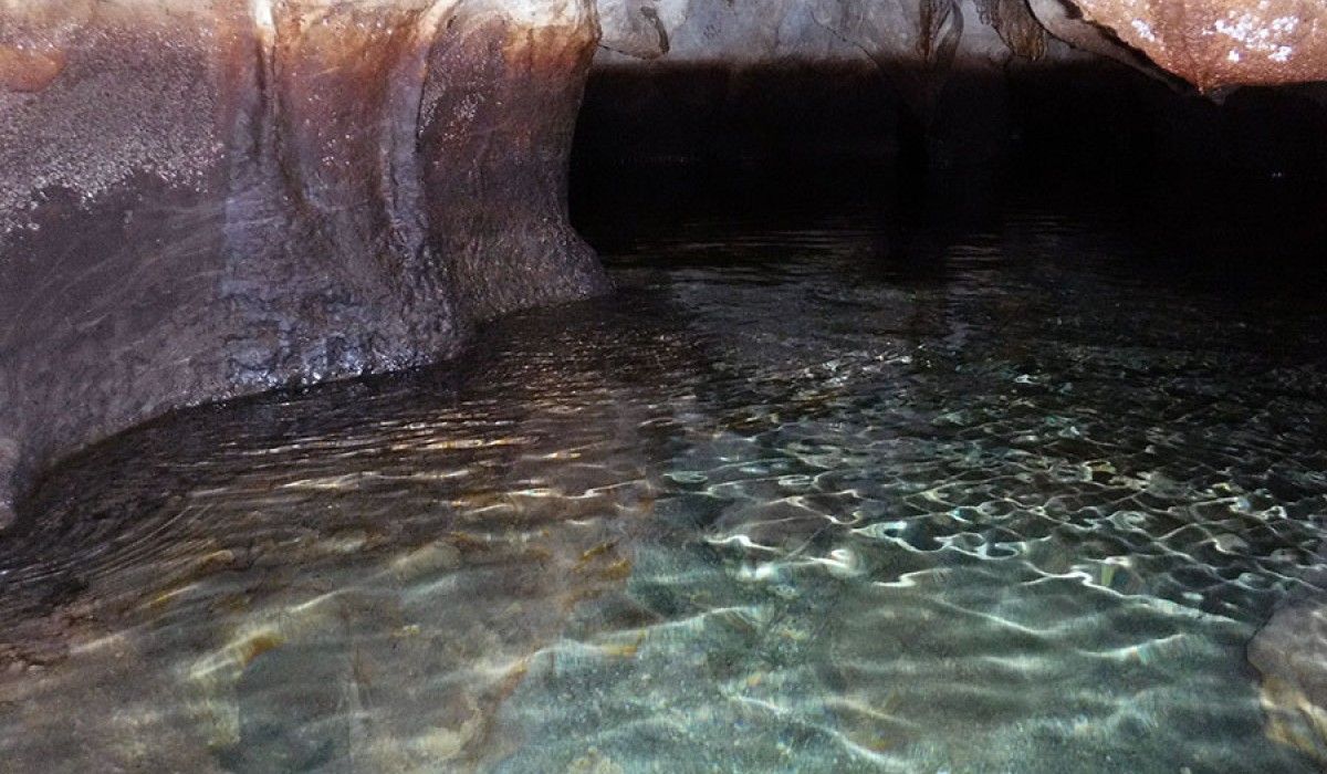 interior view of the cave