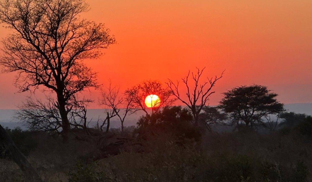 Sunset over Kruger National Safari