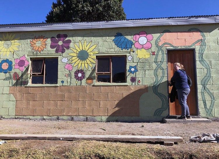 Lesotho School Wall Mural