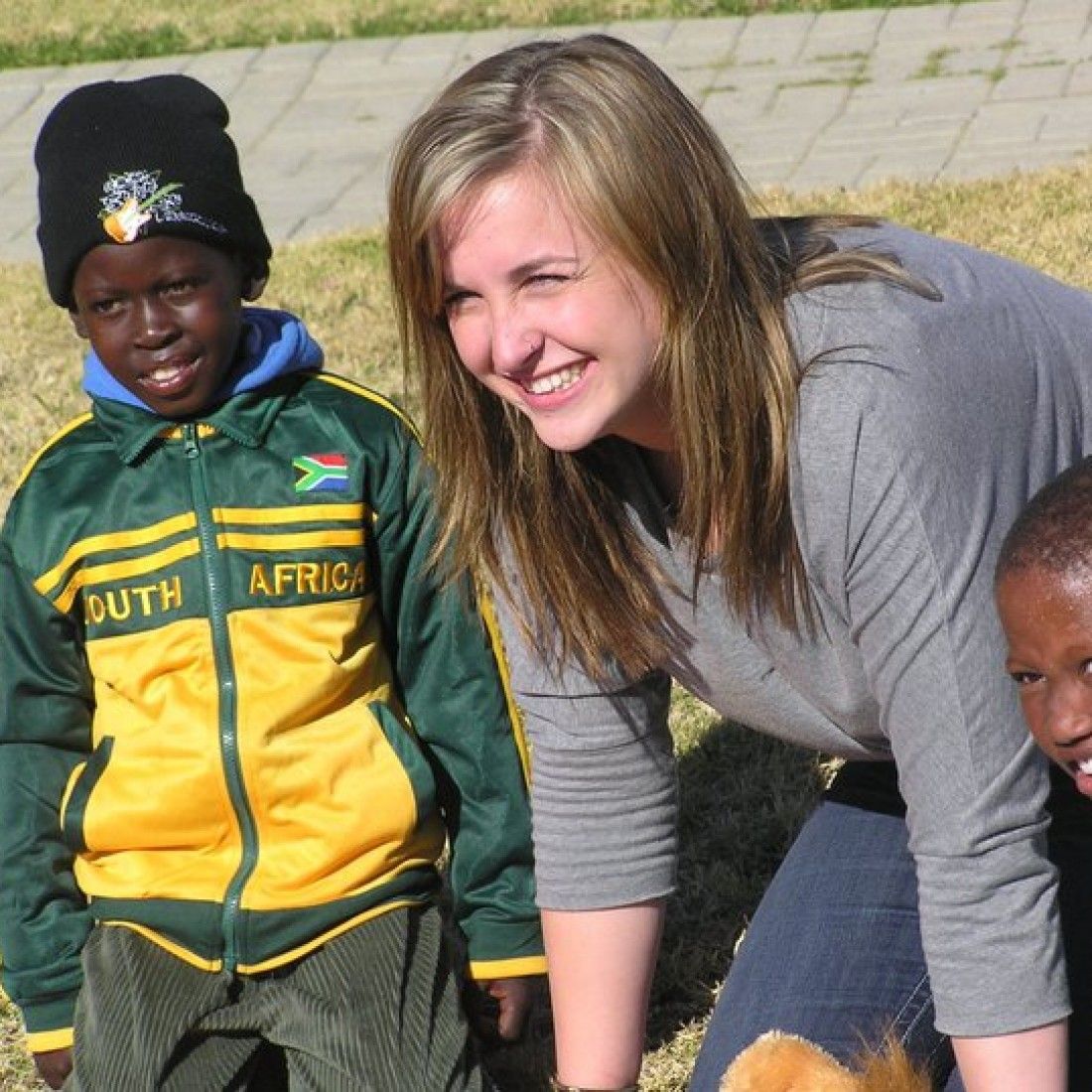 Wittenberg Student With African Children